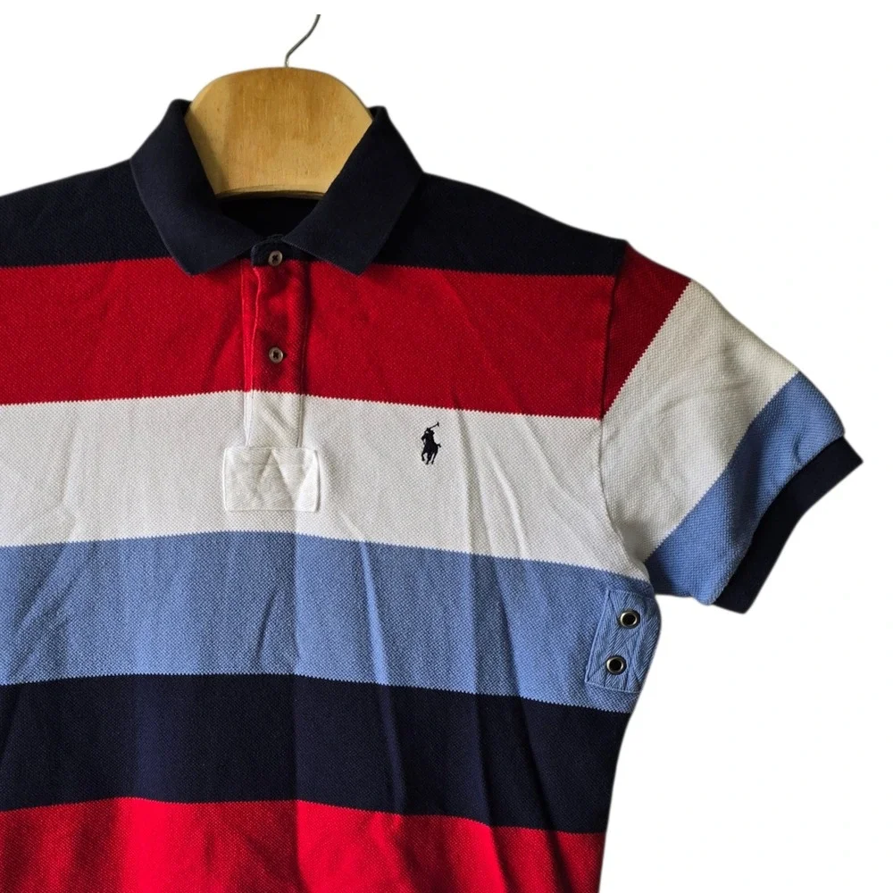 Polo Ralph Lauren Men's Striped Short Sleeve Polo Shirt Size L